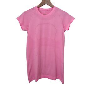 Lululemon Run Swiftly Tech Short Sleeve Pink Athletic Shirt Sz 8